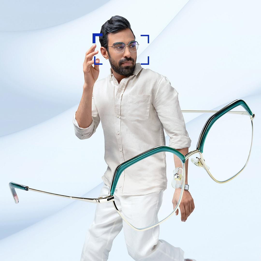 En midaldrende kvinde og mand der bærer ZEISS Progressive Light 2-brilleglas.