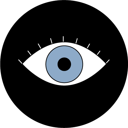 Illustration af et øje. 
