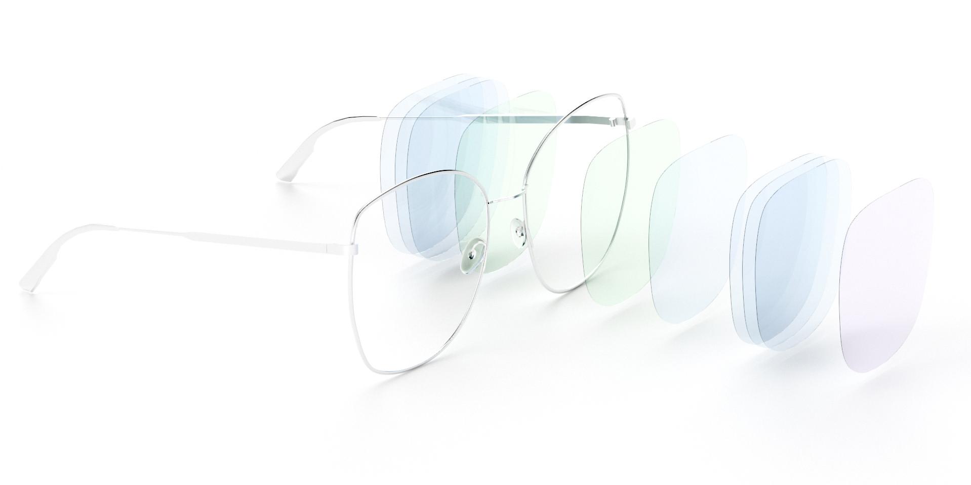 Skematisk tegning der viser overfladebehandlingstyperne, der giver de forskellige fordele ved ZEISS DuraVision-produkter: UV-beskyttelse, holdbarhed, afvisning af snavs, anti-refleks og let rengøring.