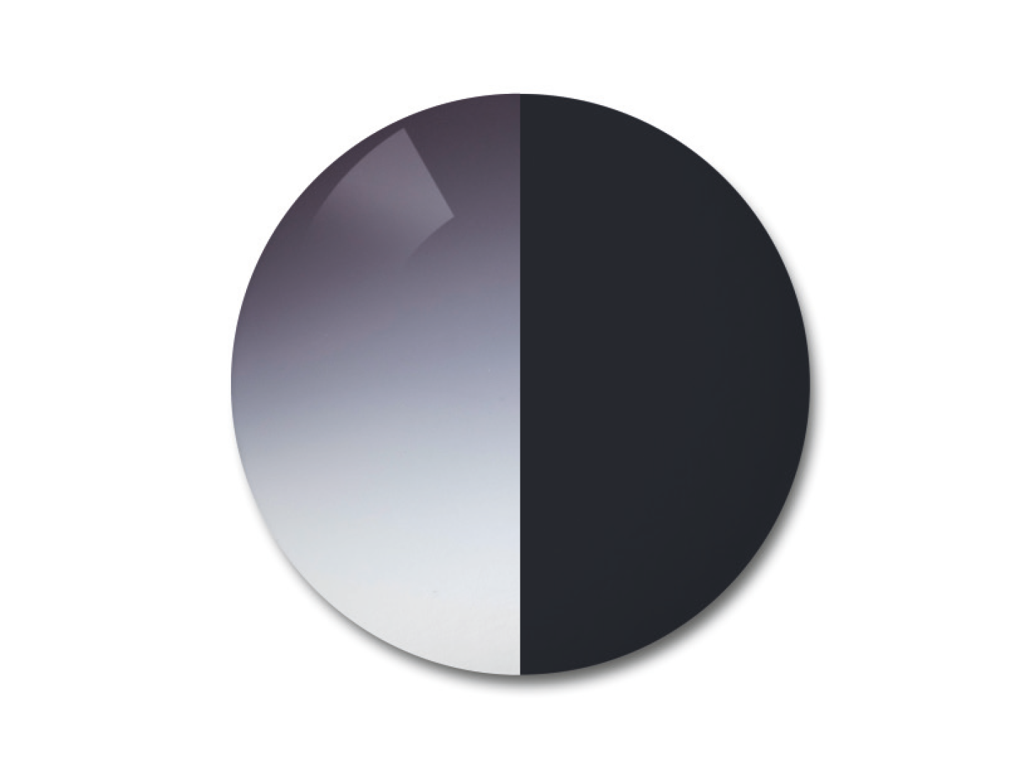 Illustration af ZEISS AdaptiveSun fotokromiske glas i farven grå 