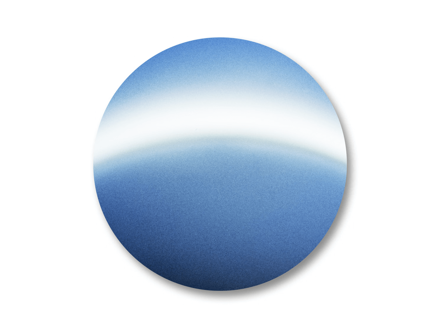Farveeksempel på DuraVision Mirror Strong Blue. 